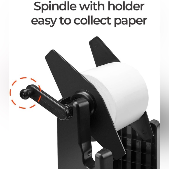 MUNBYN Bluetooth/USB Thermal Shipping Label Printer, Roll holder, Label paper - Picture 5 of 11